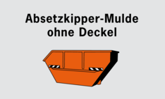 Absetzkipper-Mulden ohne Deckel